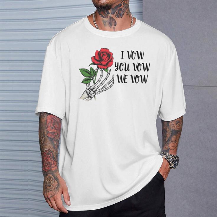 Smutty Book ShirtI Vow You Vow We Vow Merch Dark Romance Premium Tri-Blend T-Shirt Gifts for Him