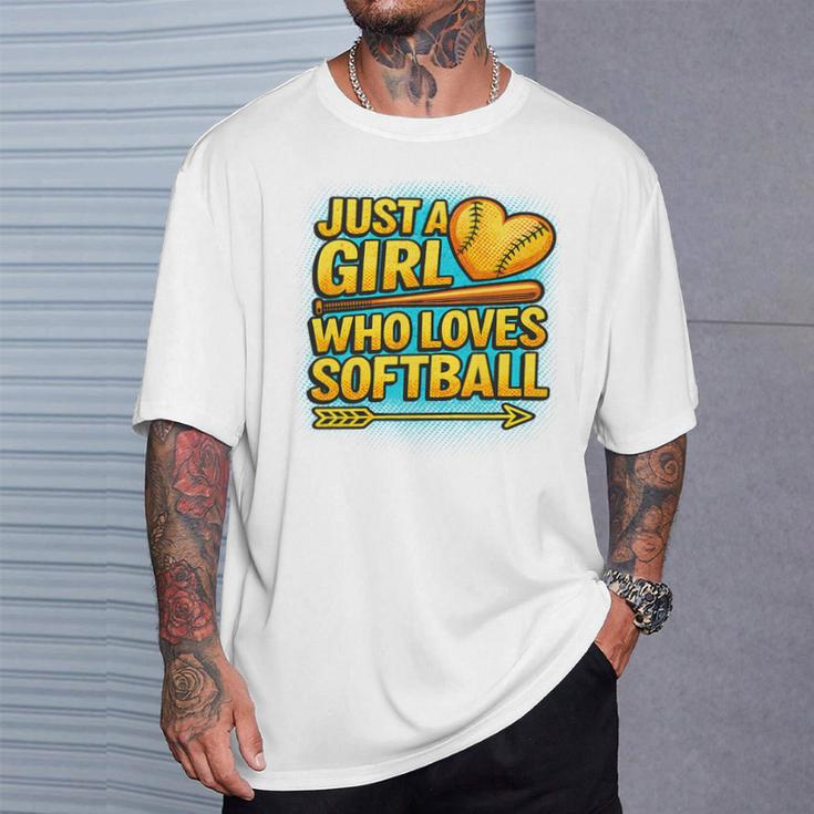 Softball Just A Girl Comic Book Style Graphic For Teens Premium Tri-Blend T-Shirt Gifts for Him Softball Just A Girl Comic Book Style Graphic For Teens Premium Tri-Blend T-Shirt Gifts for Him