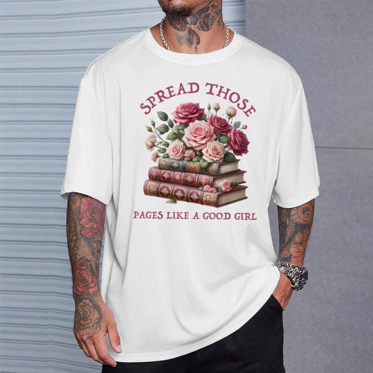 Spicy Books Spread Those Pages Like A Good Girl Dark Romance T-Shirt Gifts for Him Spicy Books Spread Those Pages Like A Good Girl Dark Romance T-Shirt Gifts for Him
