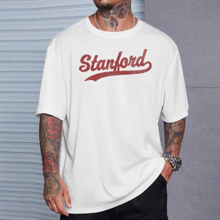 Stanford California Ca ビンテージスポーツグラフィック Tシャツ 彼への贈り物