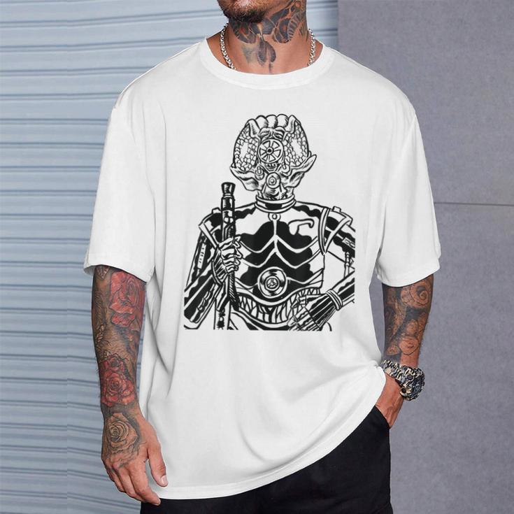 Star Wars 4-LOM Bounty Hunter Droid Comic Book Sketch T-Shirt Gifts for Him