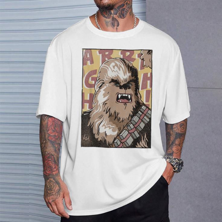 Star Wars Chewbacca Comic Book Character Portrait T-Shirt Gifts for Him