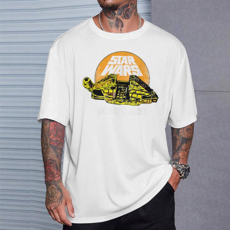 Star Wars Millennium Falcon Comic Book Style T-Shirt T-Shirt Gifts for Him Star Wars Millennium Falcon Comic Book Style T-Shirt T-Shirt Gifts for Him