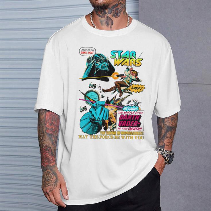 Star Wars Vader Luke Leia Epic Comic Book Teaser T-Shirt T-Shirt Gifts for Him