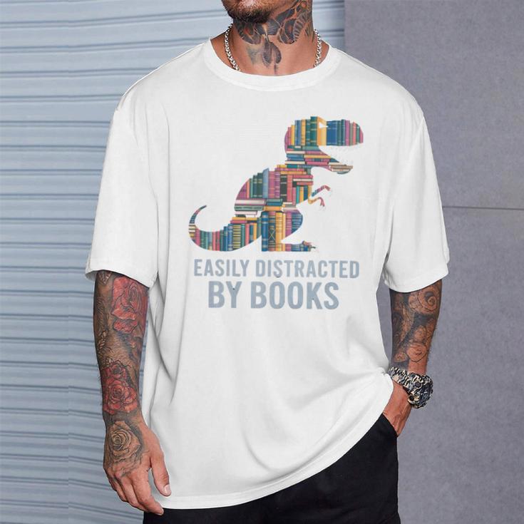 StuffedRex Trex Stuffy Books Nerds Dinosaur Costume Trex T-Shirt Gifts for Him