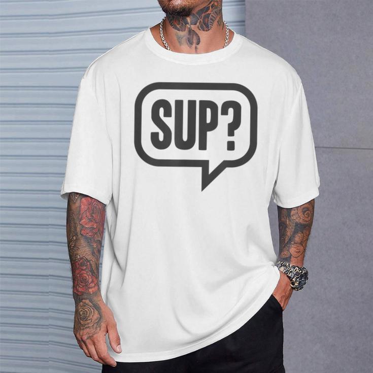 Sup どうしたの？ワザップワサップ What's Up Tシャツ 彼への贈り物
