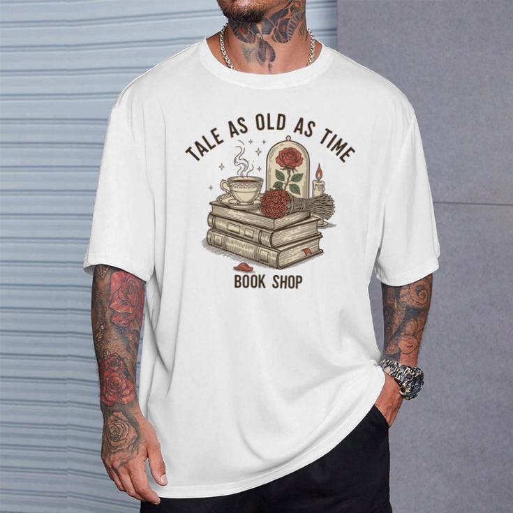 Tale As Old As Time Book Lover Floral T-Shirt Gifts for Him Tale As Old As Time Book Lover Floral T-Shirt Gifts for Him