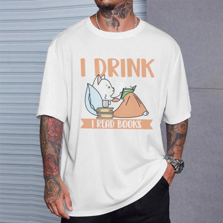 That's What I Do I Read Books Drink Coffee And Know Things T-Shirt Gifts for Him