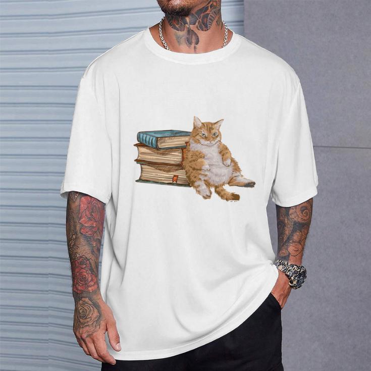 That's What I Do I Read Books I Pet Cats And I Know Things T-Shirt Gifts for Him