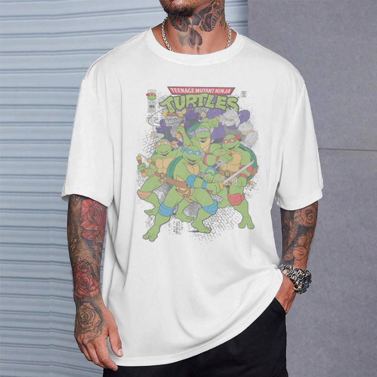 TMNT Comic Book Cover Group Shot Premium Tri-Blend T-Shirt Gifts for Him TMNT Comic Book Cover Group Shot Premium Tri-Blend T-Shirt Gifts for Him