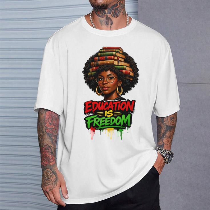 History Education Is Freedom Books Teacher Women Girls T-Shirt Gifts for Him History Education Is Freedom Books Teacher Women Girls T-Shirt Gifts for Him