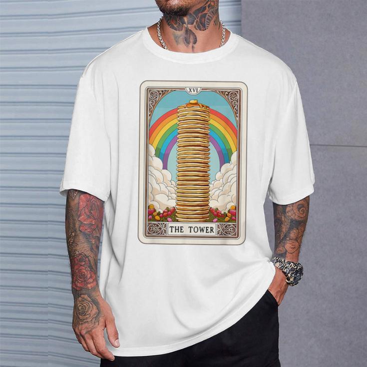 The Tower タロットカード パンケーキタワー 朝食 恋人 パンケーキ Tシャツ 彼への贈り物