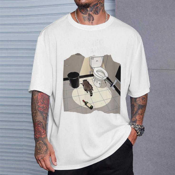 Trashed Panda ミーム アライグマ 面白いアート Tシャツ 彼への贈り物