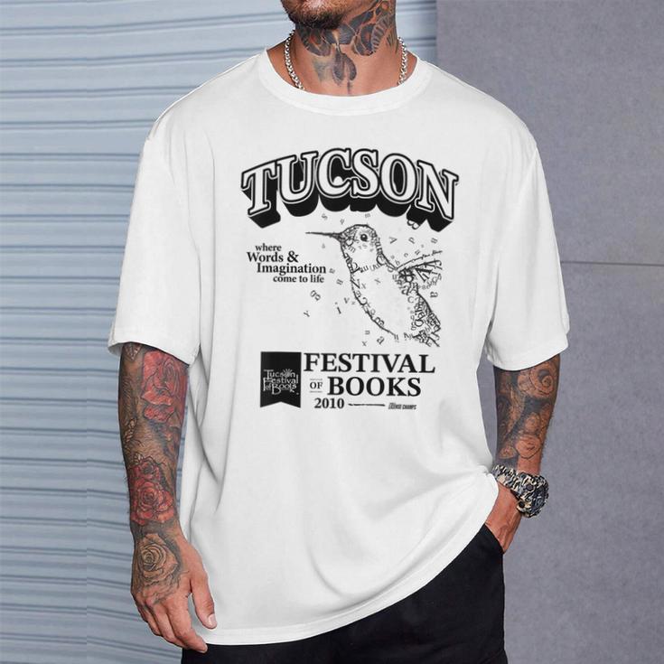 Tucson Festival Of Books TFOB 2010 Hummingbird Mascot T-Shirt Gifts for Him Tucson Festival Of Books TFOB 2010 Hummingbird Mascot T-Shirt Gifts for Him