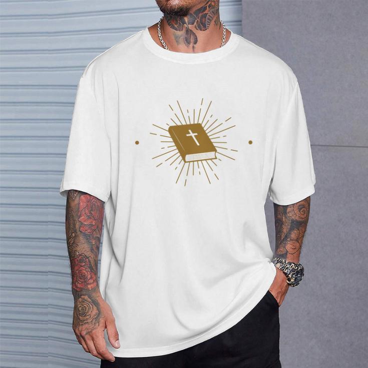 Visit Many Good Books But Live In The Bible T-Shirt Gifts for Him
