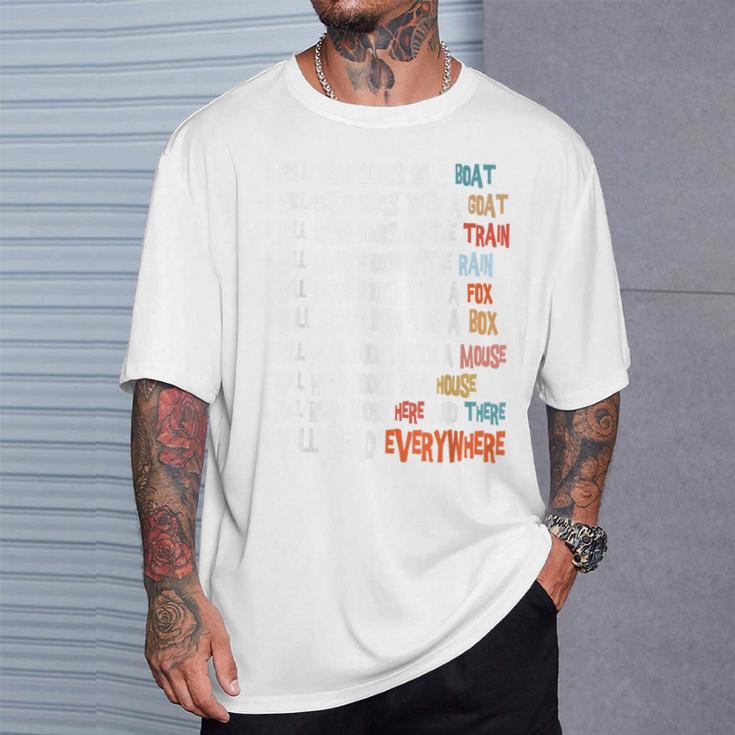 I Will Read Books On A Boat & Everywhere Reading Book Kids T-Shirt Gifts for Him