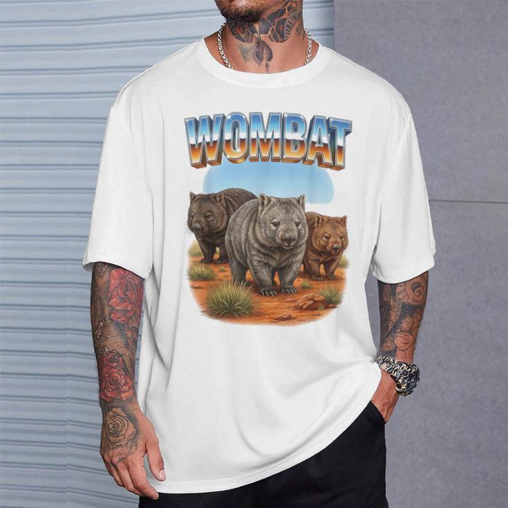 Wombat ヴィンテージ 70年代 90年代 レトロ ウォンバット 動物愛好家 ウォンバット Tシャツ 彼への贈り物