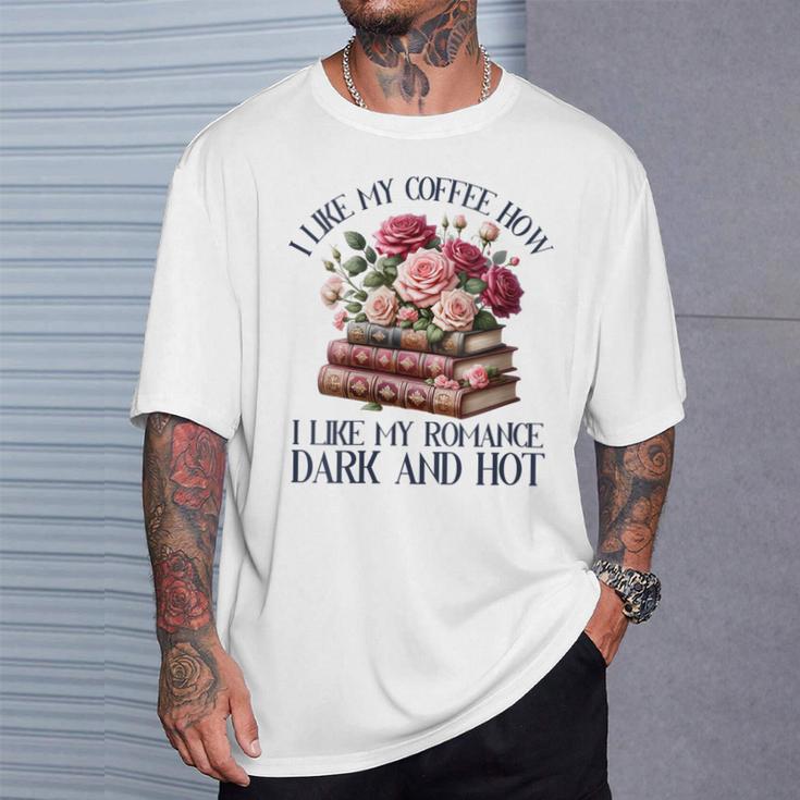 Women's Dark Romance Books Coffee Lover Spicy Book Bookish Women T-Shirt Gifts for Him Women's Dark Romance Books Coffee Lover Spicy Book Bookish Women T-Shirt Gifts for Him