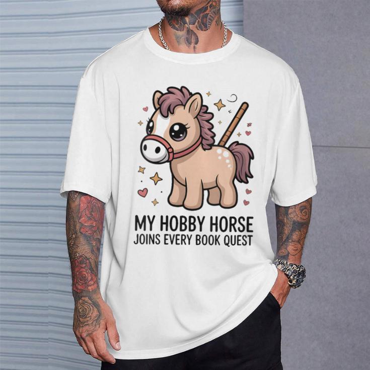 Women's My Hobby Horse Joins Every Book Quest Reading Lover T-Shirt Gifts for Him Women's My Hobby Horse Joins Every Book Quest Reading Lover T-Shirt Gifts for Him