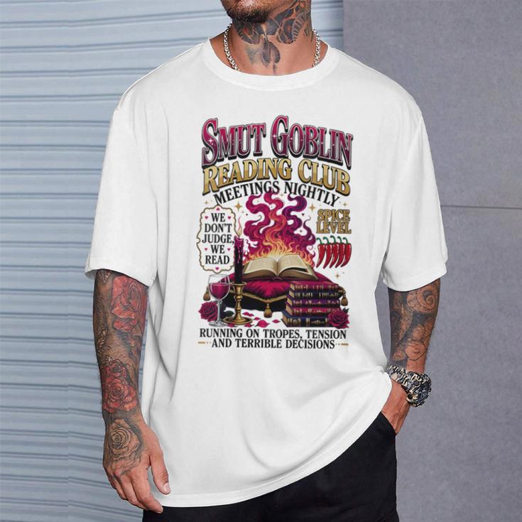 Women's Smut Goblin Reading Club Vintage Bookish Book Lover T-Shirt Gifts for Him