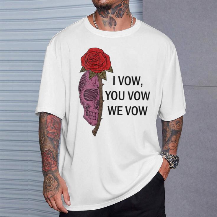 Women's Smutty Book ShirtI Vow You Vow We Vow Merch Dark Romance T-Shirt Gifts for Him