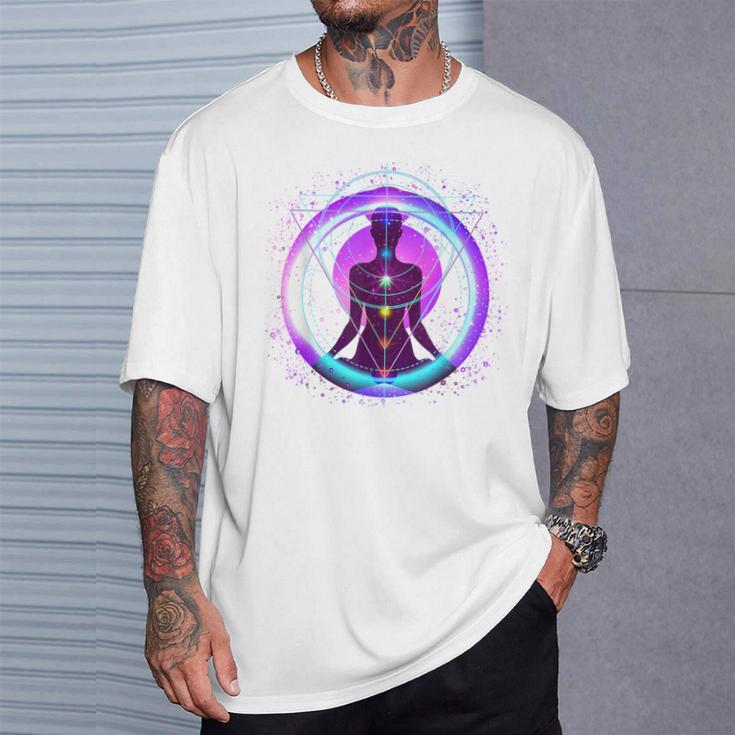 Yoga Meditación Kundalini Chakra Energía Camiseta unisex Regalos para él