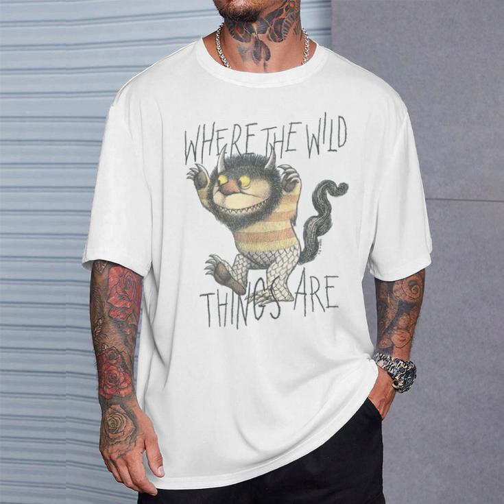 かいじゅうたちのいるところスケッチ・ワイルド・シング Tシャツ 彼への贈り物