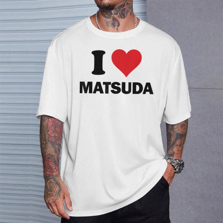 アイハート 松田 日本 愛 日本土産 Tシャツ 彼への贈り物