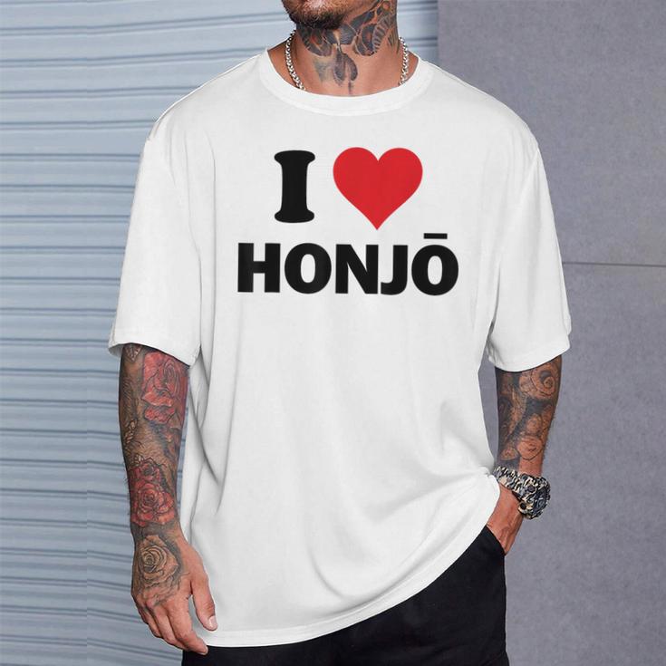 アイハート本庄 日本ラブ 日本土産 Tシャツ 彼への贈り物