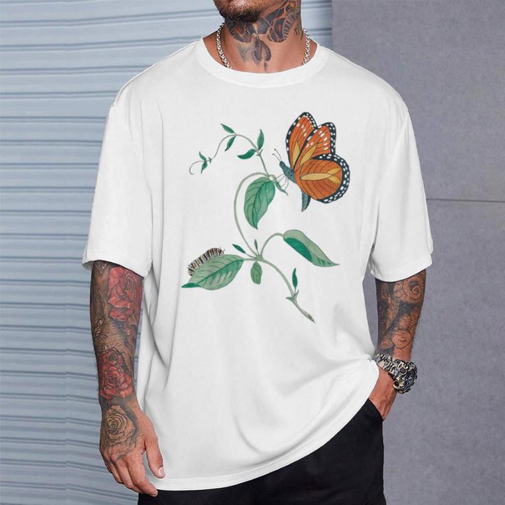 オオカバマダラ変態サイクル Tシャツ 彼への贈り物