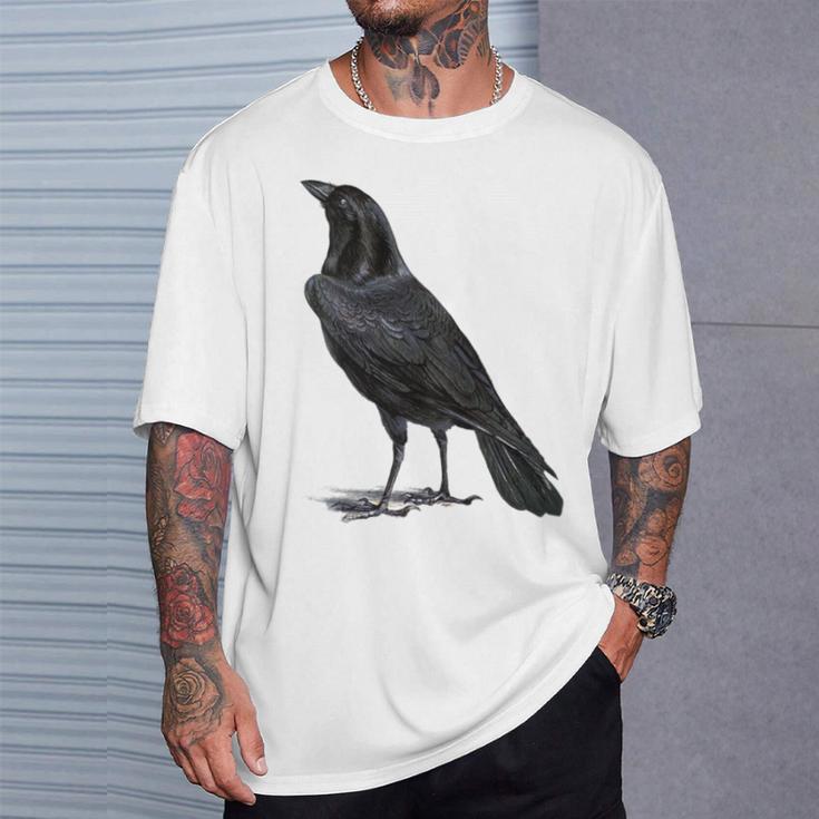 カラス ヴィンテージ イラスト カラス Tシャツ 彼への贈り物