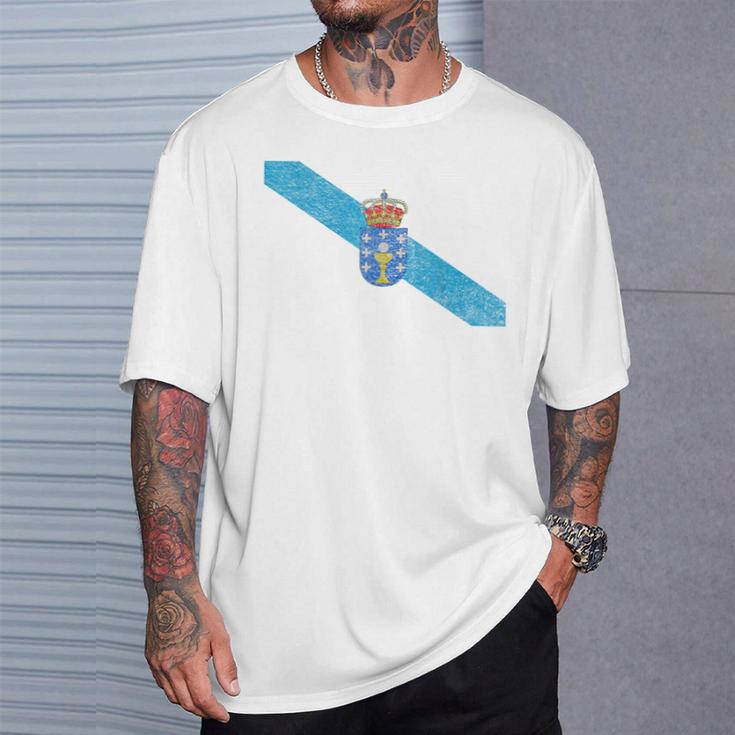 ガリシア スペイン国旗 ガリシアのプライド Tシャツ 彼への贈り物