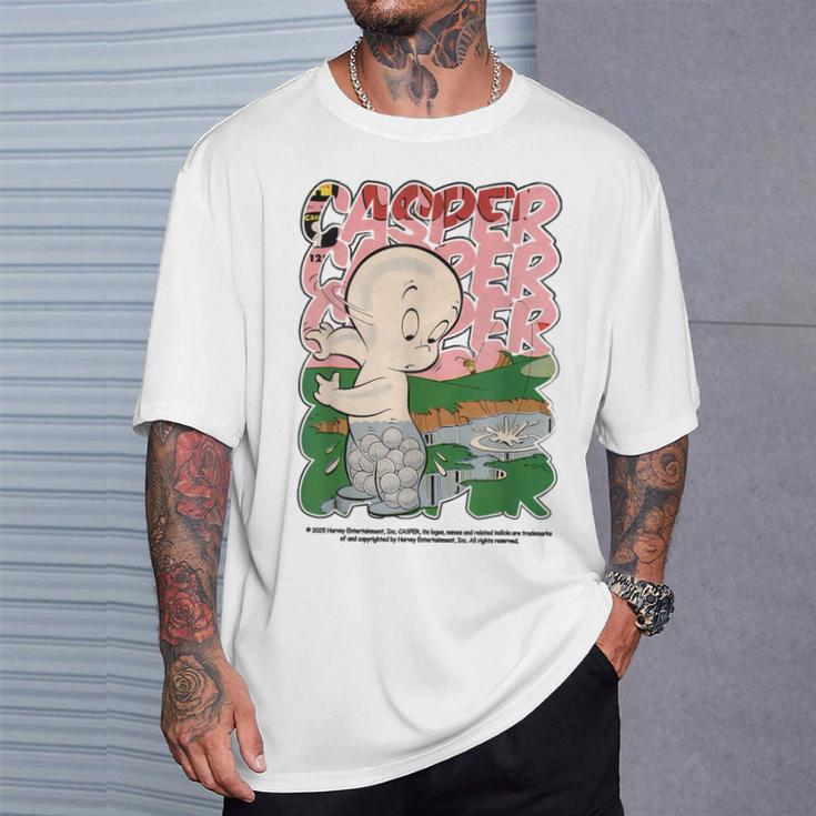 キャスパー 映画 クラシック レトロ コミック スタイル Tシャツ 彼への贈り物
