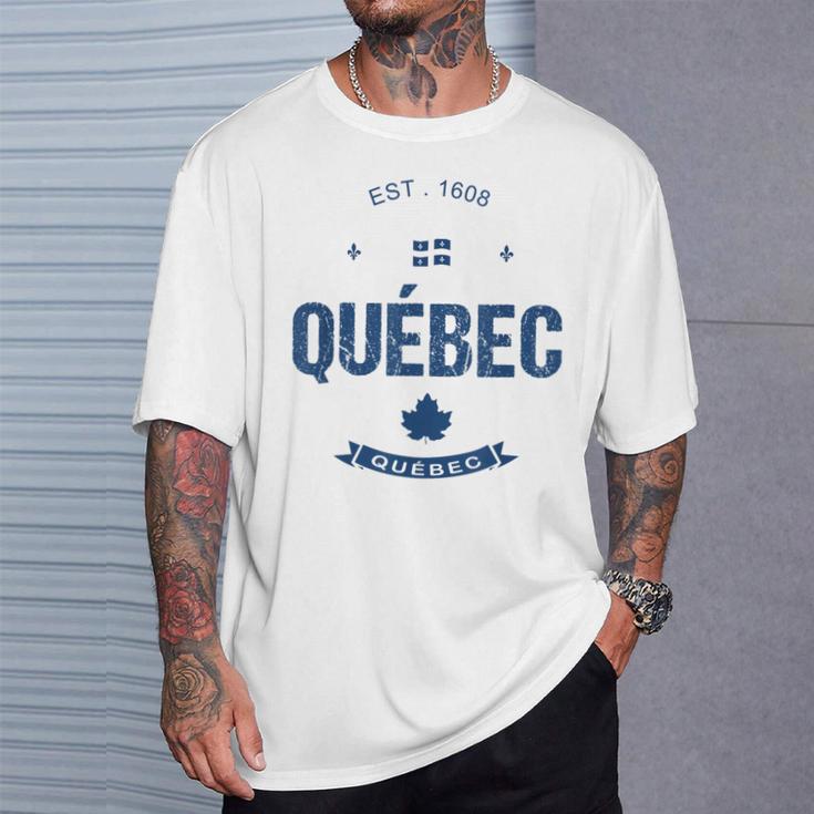 ケベックシティ ケベック州の旗 Tシャツ 彼への贈り物