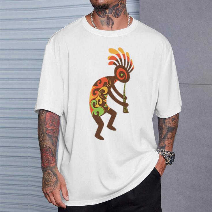 ココペリネイティブアメリカンtシャツ スモールプリント Tシャツ 彼への贈り物