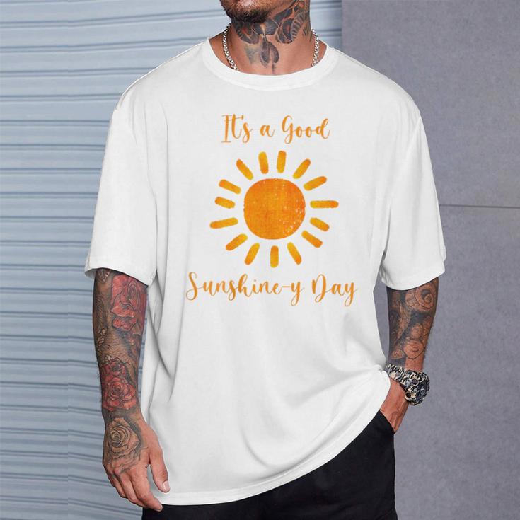 サンシャインデイ オレンジ色 白 Tシャツ 彼への贈り物