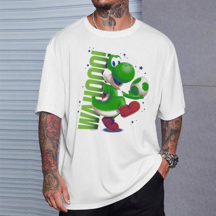 ザ・スーパーマリオギャラクシー・ムービー Action Yoshi 長袖tシャツ Tシャツ 彼への贈り物