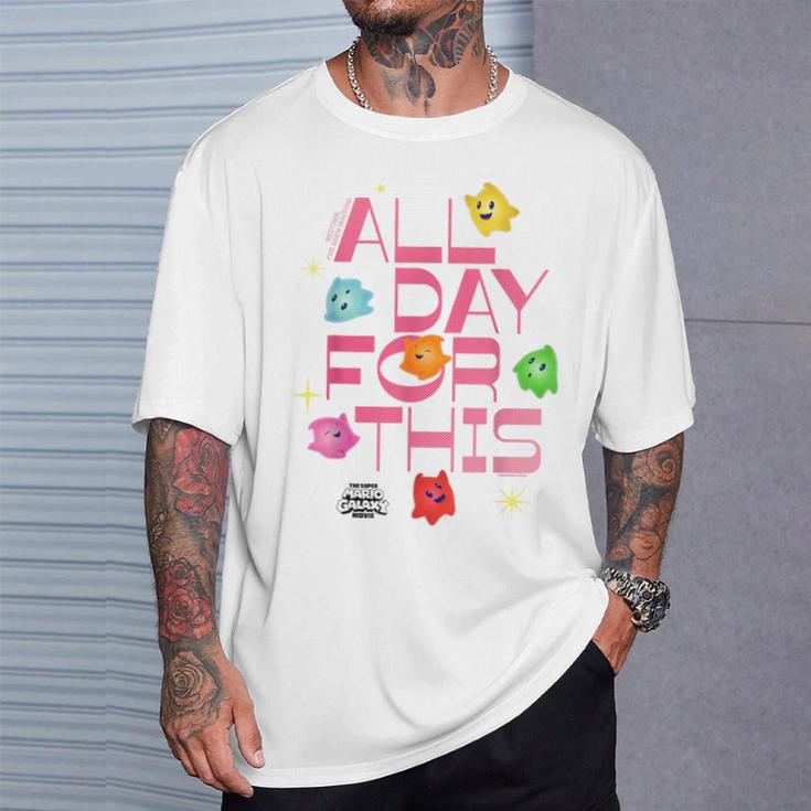 ザ・スーパーマリオギャラクシー・ムービー Luma Bedtime Crew Celebration Tシャツ 彼への贈り物