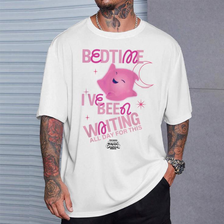 ザ・スーパーマリオギャラクシー・ムービー Pink Luma Bedtime Tシャツ 彼への贈り物