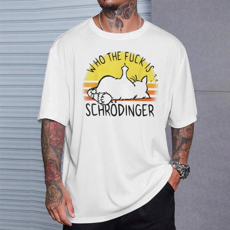 シュレディンガーの猫-シュレディンガーとは誰ですか？シュレディンガーの猫 Tシャツ 彼への贈り物