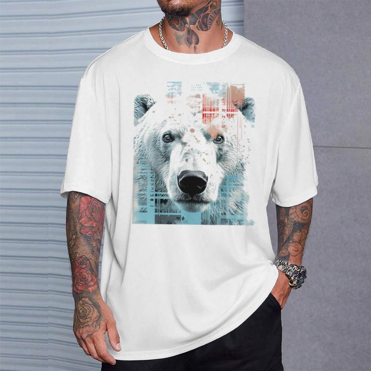 シロクマ 動物 グラフィック 描画 シロクマ Tシャツ 彼への贈り物