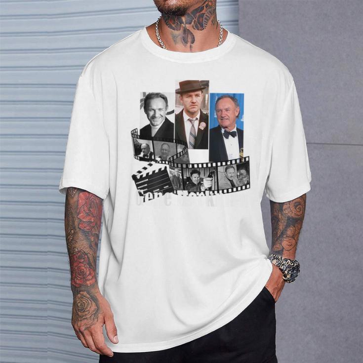 ジーンハックマン_002_Back Printed Tシャツ 彼への贈り物