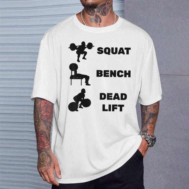 スクワットベンチデッドリフトパワーリフティング Tシャツ 彼への贈り物