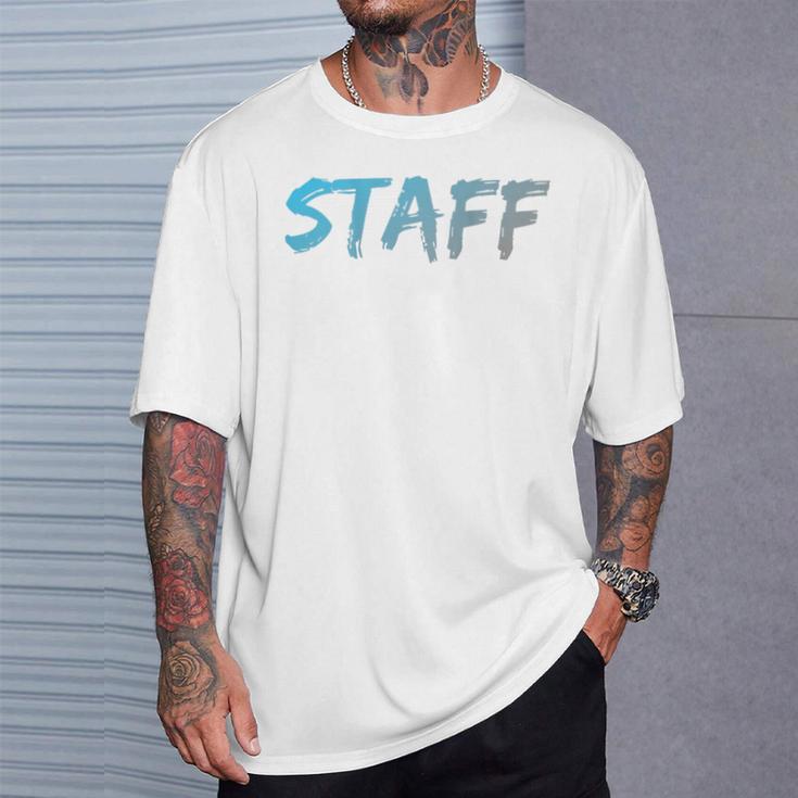 スタッフバックプリントデザインtシャツ イベントスタッフ用 Tシャツ 彼への贈り物