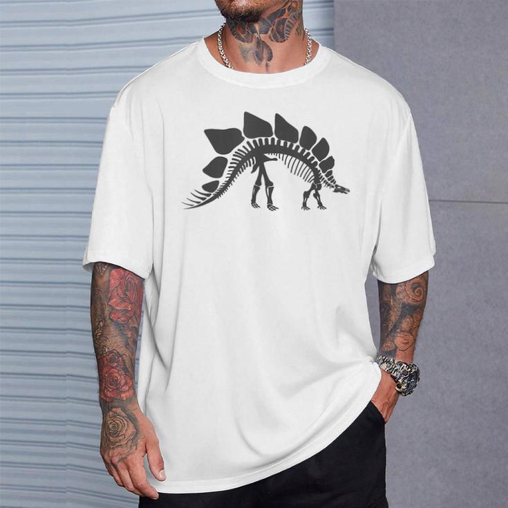 ステゴサウルス スケルトン ステゴサウルス 恐竜 Tシャツ 彼への贈り物