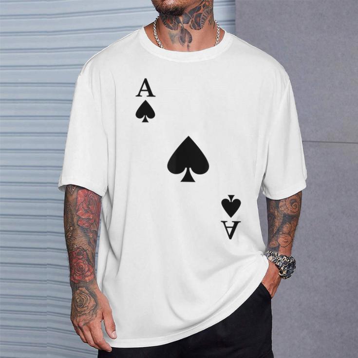 スペード、エース、カーニバル、コスチューム、ポーカー、カードプレイヤー。Poker Card Tシャツ 彼への贈り物