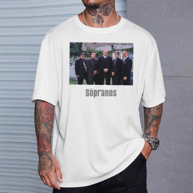 ソプラノス クラシック 墓地 情景 アートワーク グラフィック Papl2590 Tシャツ 彼への贈り物