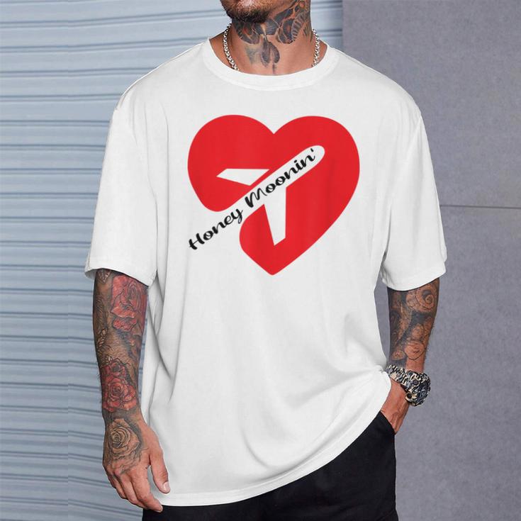 ハネムーンイン カップル向けギフト 休暇 ハネムーンに Tシャツ 彼への贈り物