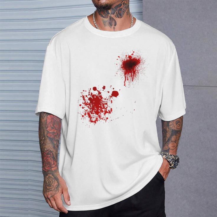 ハロウィン用血しぶき Tシャツ 彼への贈り物