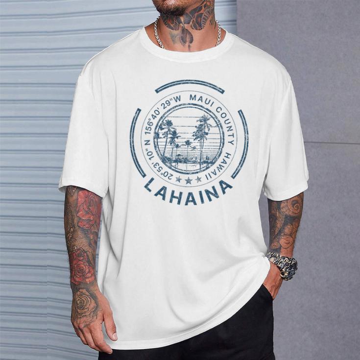 ハワイ ラハイナ マウイ レトロ ハワイアン Tシャツ 彼への贈り物